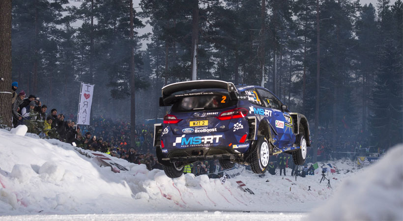 Ott Tanak y su Ford Fiesta WRC