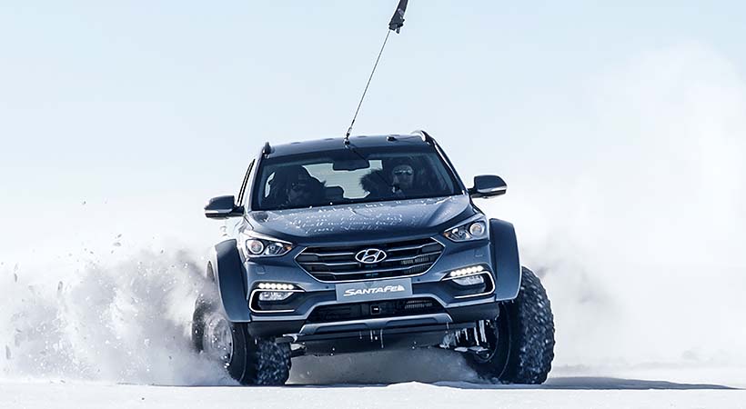 Test Drive extremo; Hyundai Santa Fe conquistó la Antártida