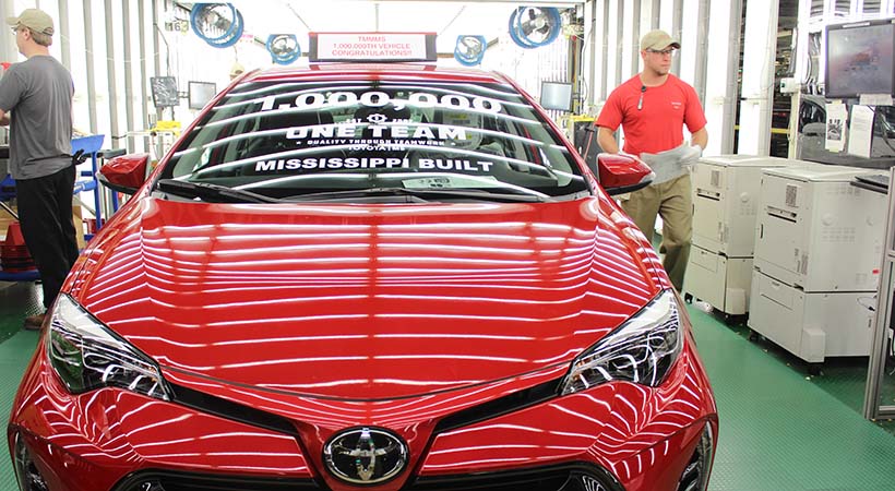 Toyota Corolla 1 millón Made in Mississippi