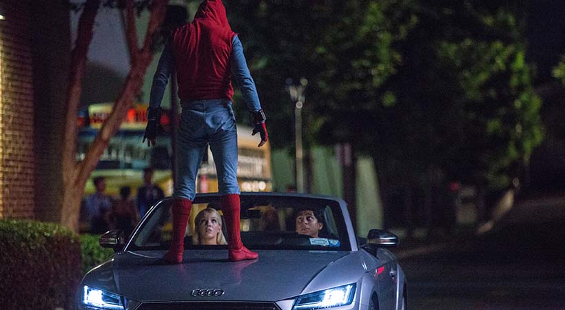 Debut Audi A8 en Spider-Man, dos estrellas en el cine