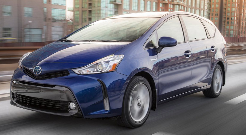 Autos que gastan menos combustible: Toyota Prius V
