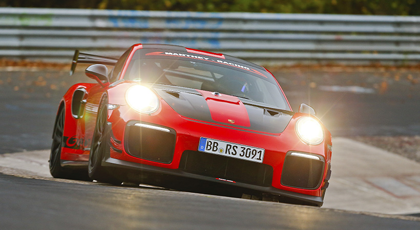 Récord Porsche GT2 RS MR en el Nürburgring Nordschleife