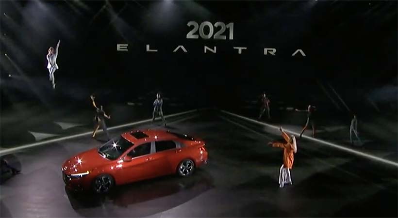 Debut virtual Hyundai Elantra 2021